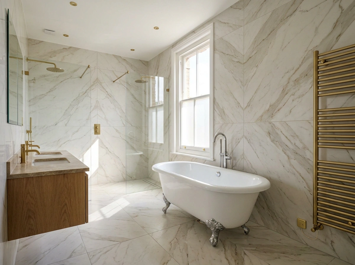 Bathroom remodel part of house renovation in Richmond