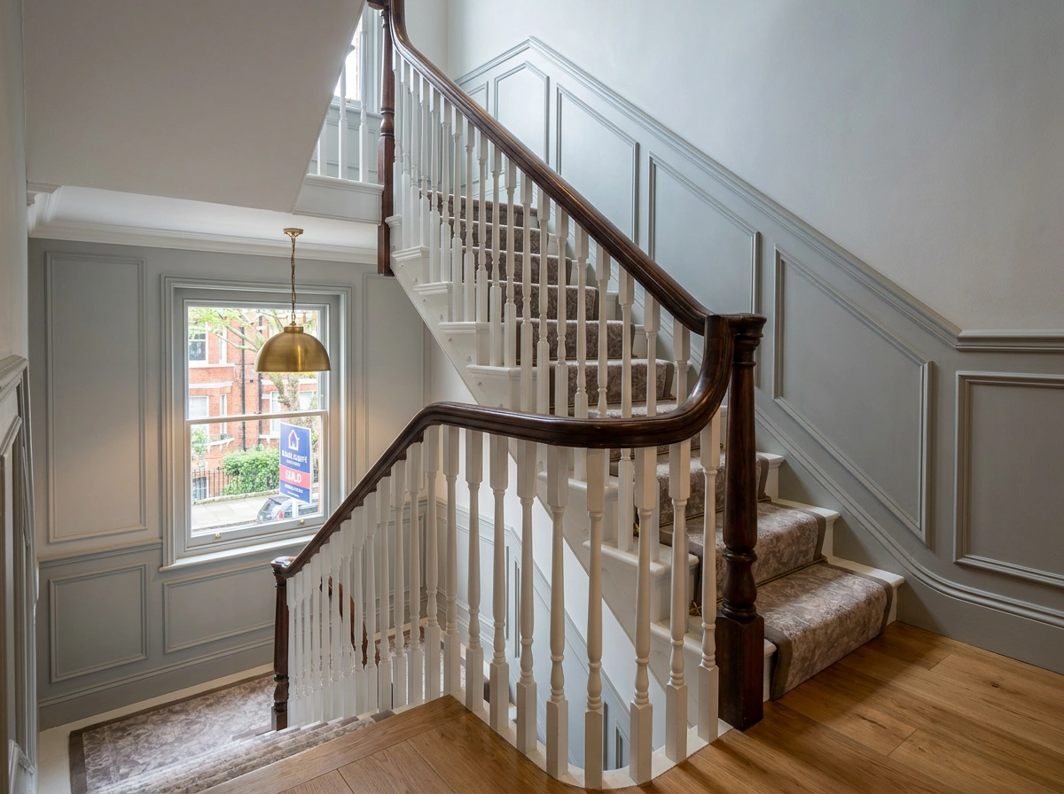 Stairs remodel and installation as part of a house renovation in Maida Vale